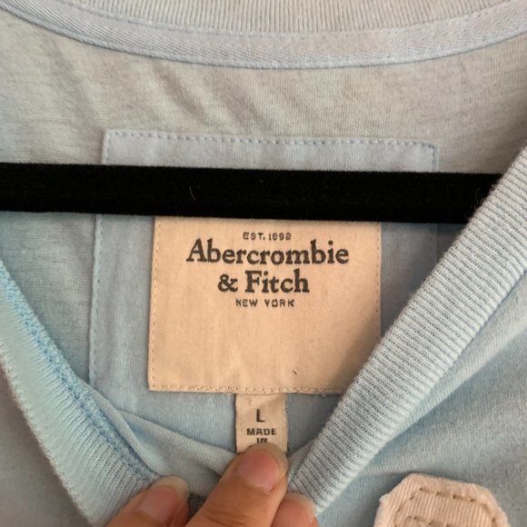 baby blue tshirt tee abercrombie and fitch - Picture 3 of 5
